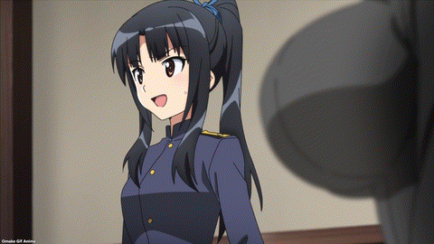 Strike Witches Road To Berlin Episode 7 Shizuka Stares At Lucchini's Chest