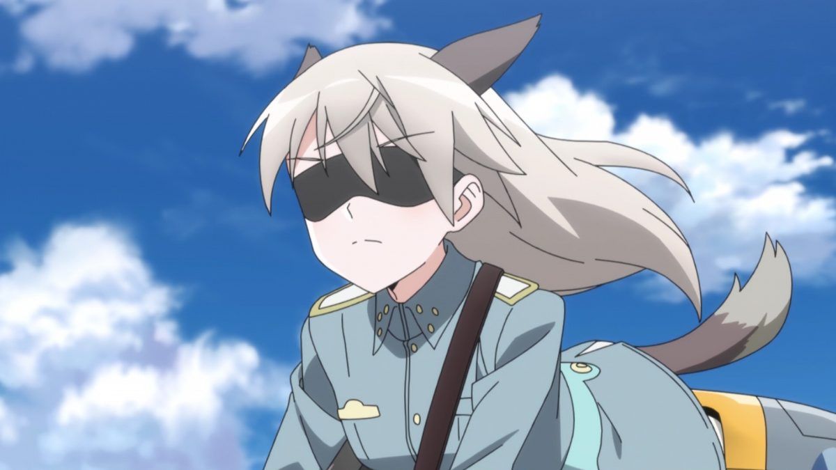 Strike Witches Road To Berlin Episode 8 Eila Blindfolded