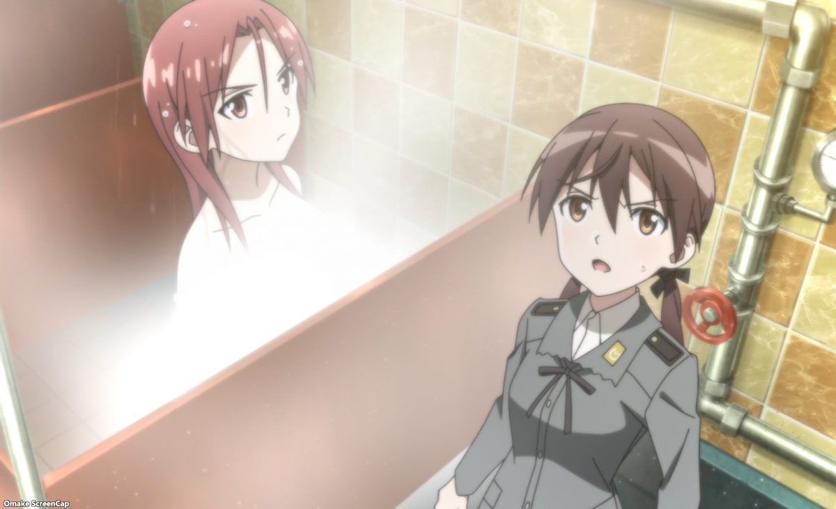 Strike Witches Road To Berlin Episode 9 Minna Trude In Shower