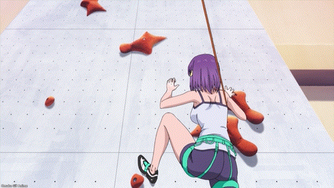 Iwa Kakeru! Sport Climbing Girls Episode 10 Konomi Jumps Up Falls Down