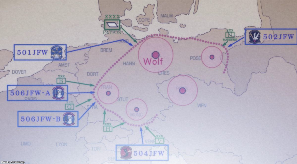 Strike Witches Road To Berlin Episode 11 Ground Assault Map