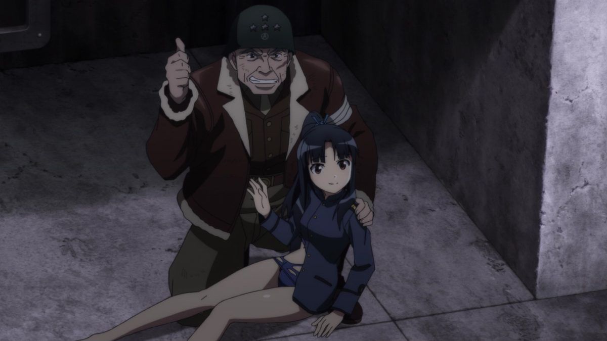Strike Witches Road To Berlin Episode 12 [END] Patton Shizuka Thumbs Up