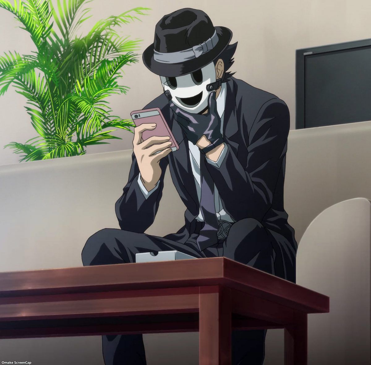 High Rise Invasion Episode 4 Sniper Mask Looks At Kuon's Phone