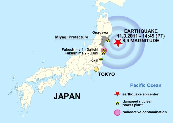 Tohoku Earthquake Map 