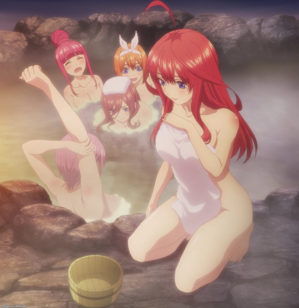 Go Toubun No Hanayome Episode 9 Quintuplets In Open Air Bath