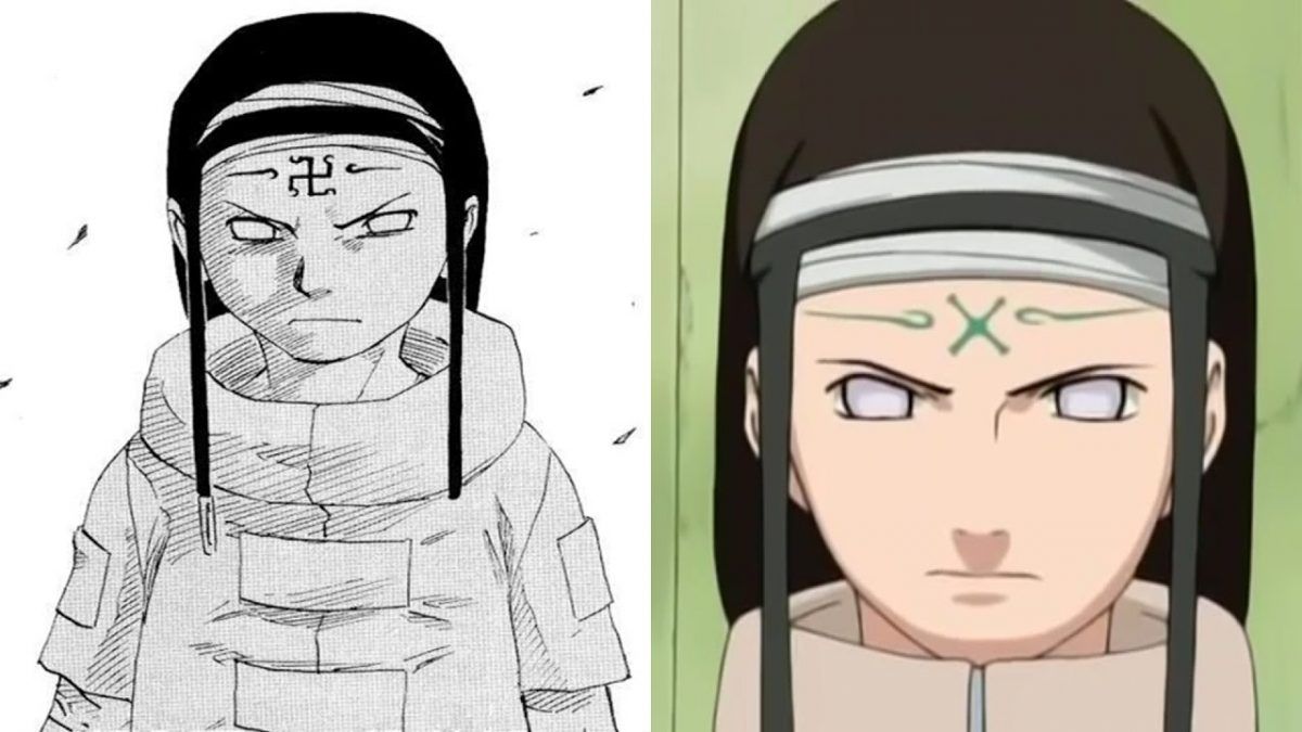 Swastika On Neji's Forehead In Naruto Anime
