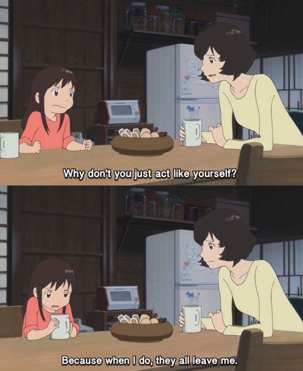 Wolf Children Emotional State With Anime