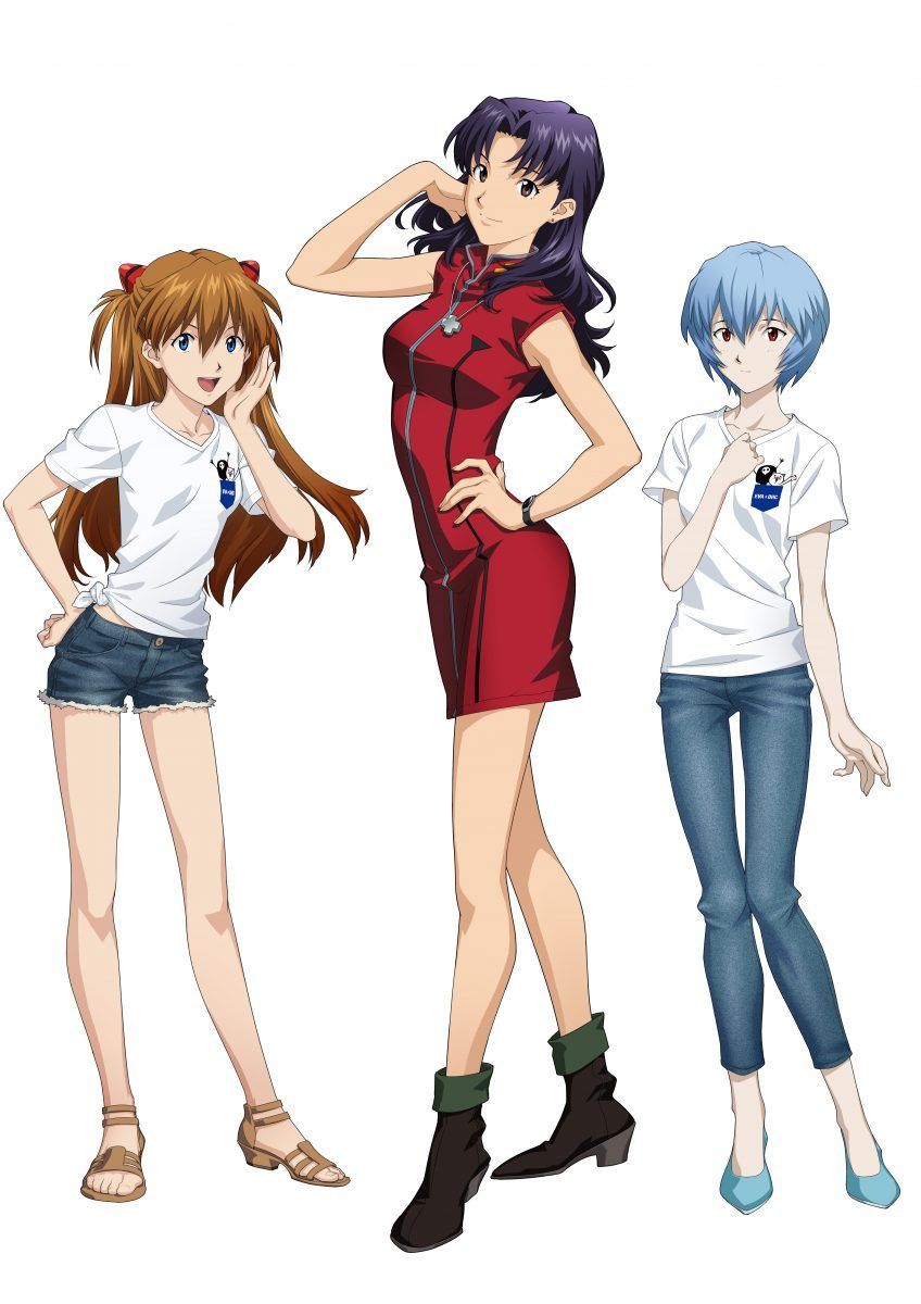 Evangelion Characters Wearnig Jeans Megumi Hayashibara