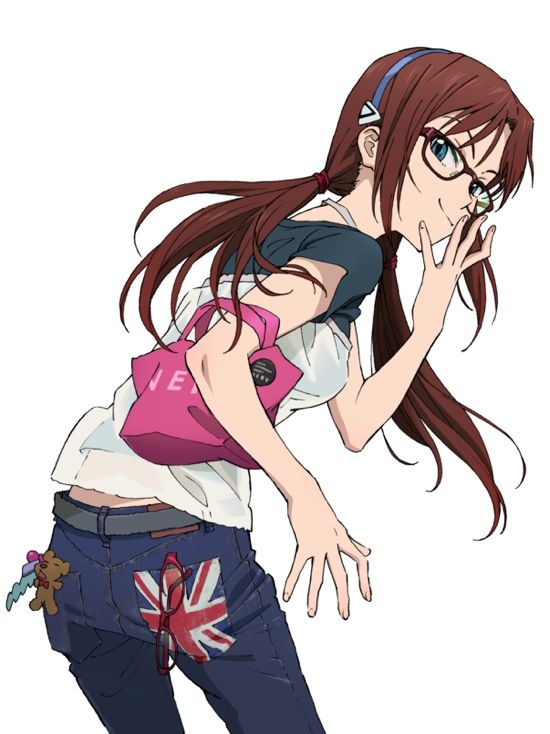 Makinami Mari Illustriouswearing Jeans