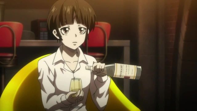 Psycho Pass Akane Anime Drinking