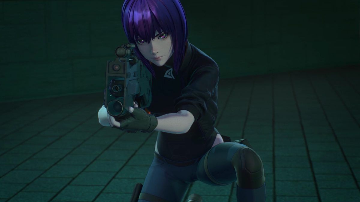 Ghost In The Shell SAC 2045 S2 Episode 1 Motoko Aims Rifle