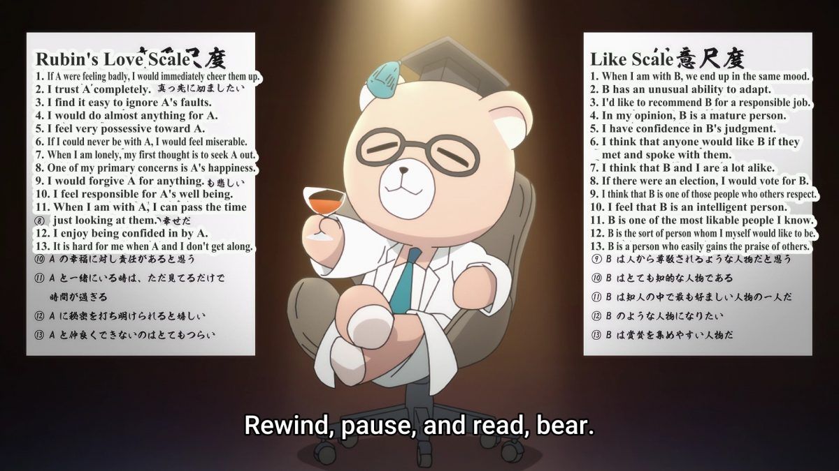 Science Fell In Love, So I Tried To Prove It S2 Episode 8 Rikekuma With Rubin Scales