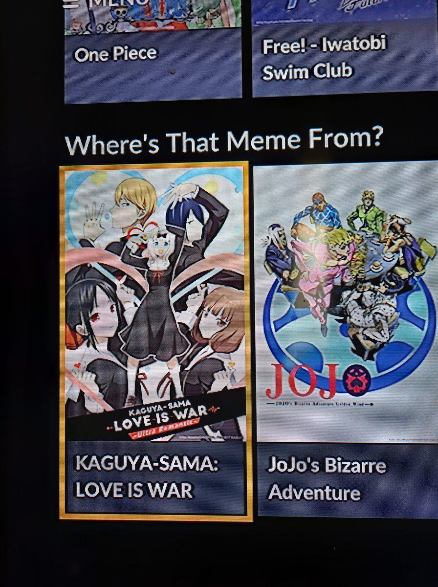 Where's That Meme From Anime Genre