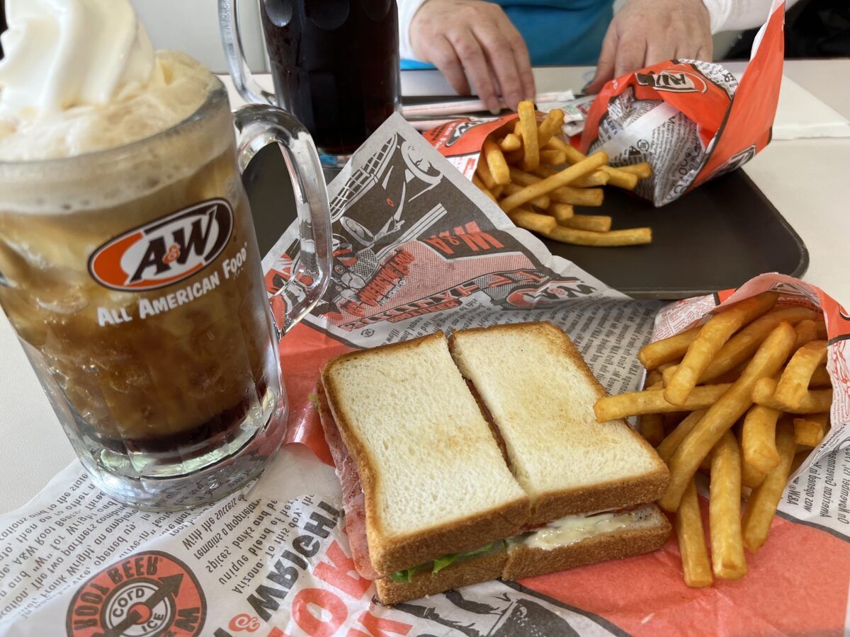 A&W Root Beer And A Ham Sandwich 