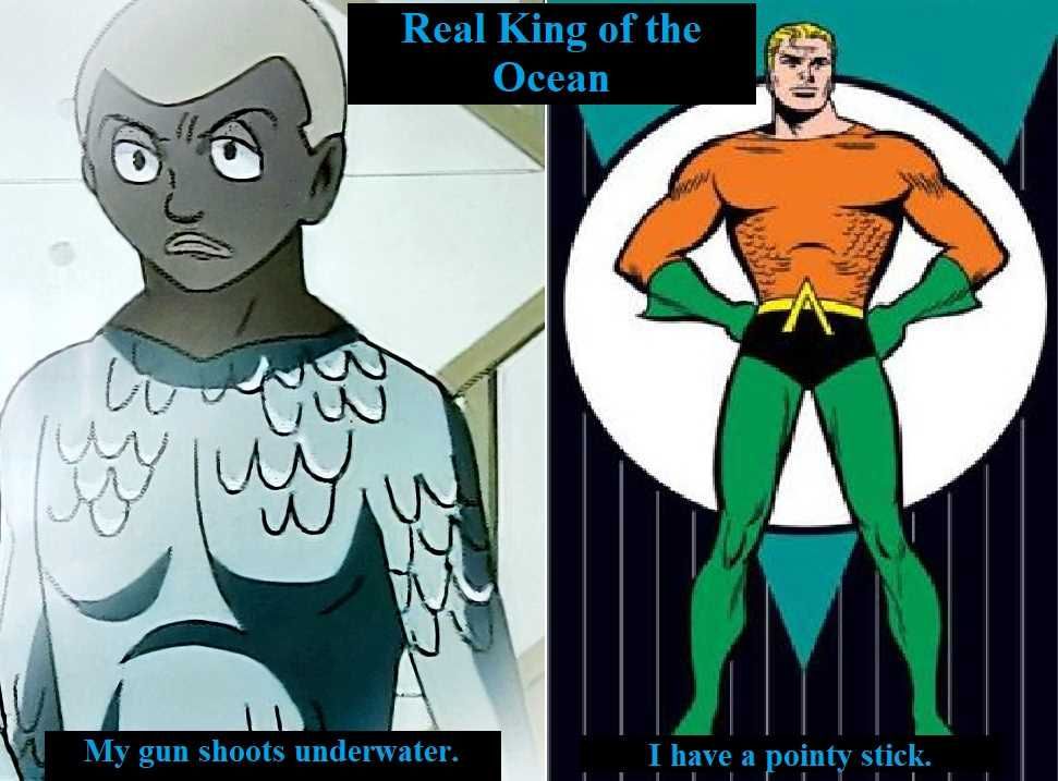 Cyborg 009 Pyunma With Scales And Aquaman King Of The Ocean Meme