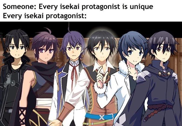 Isekai Main Characters Meme