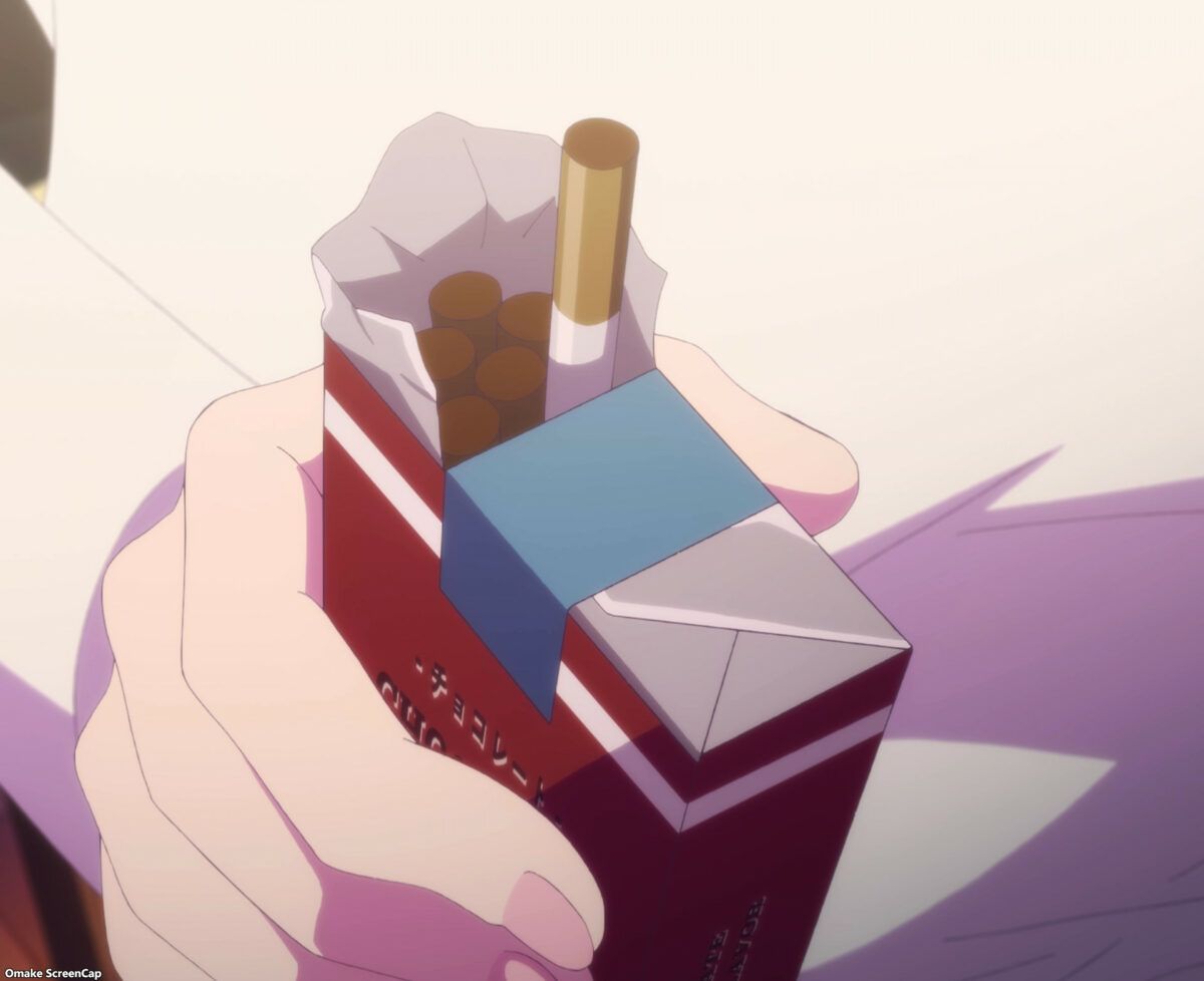 Goddess Cafe Terrace Episode 1 Akane Chocolate Cigarettes