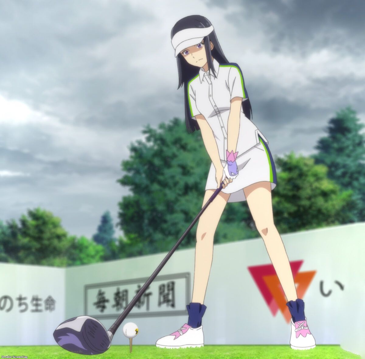 Birdie Wing Golf Girls' Story Episode 19 Aoi Addresses Tee Shot