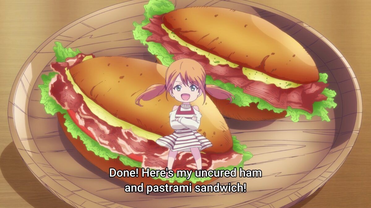Goddess Cafe Terrace Episode 6 Riho's Ham And Pastrami Sandwich NP
