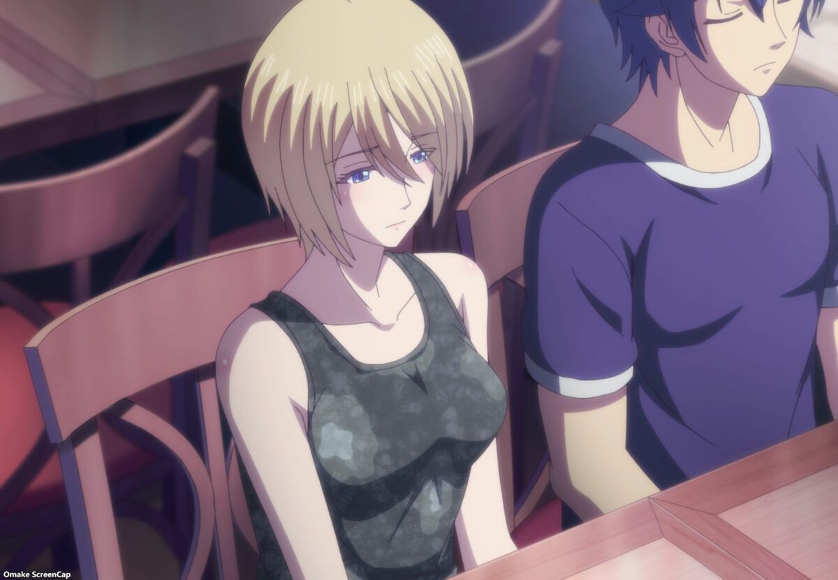 Goddess Cafe Terrace Episode 7 Akane Sits Across Table