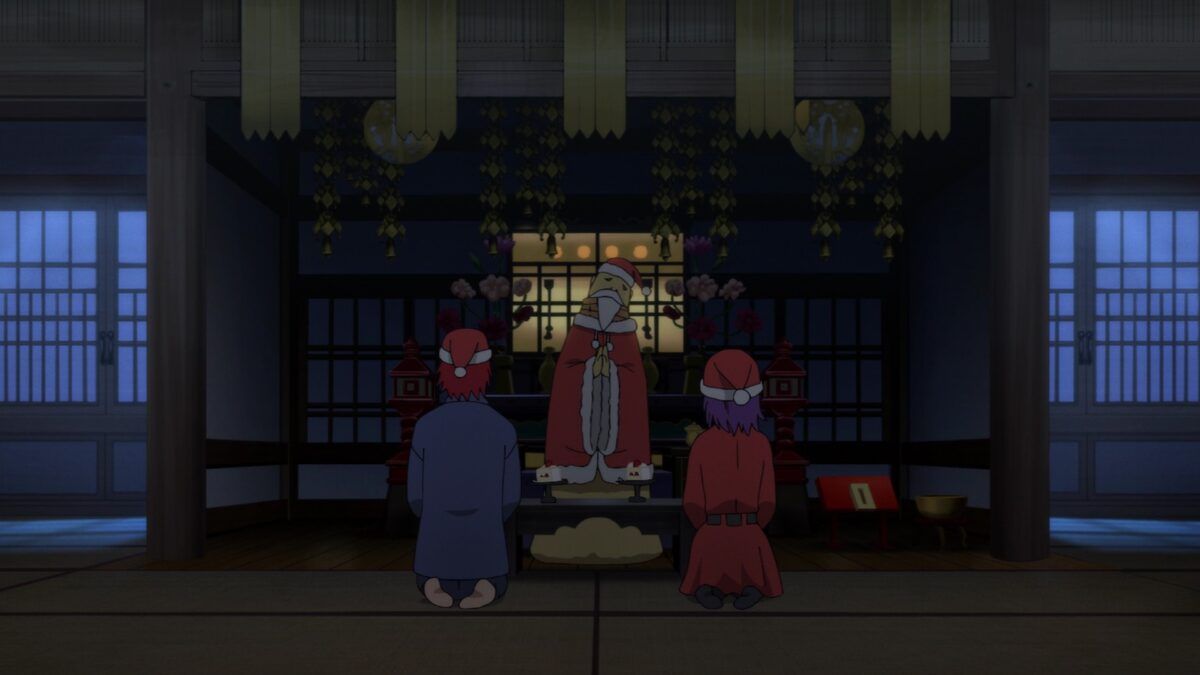 TenPuru Episode 8 Santa Buddha Cake Offering