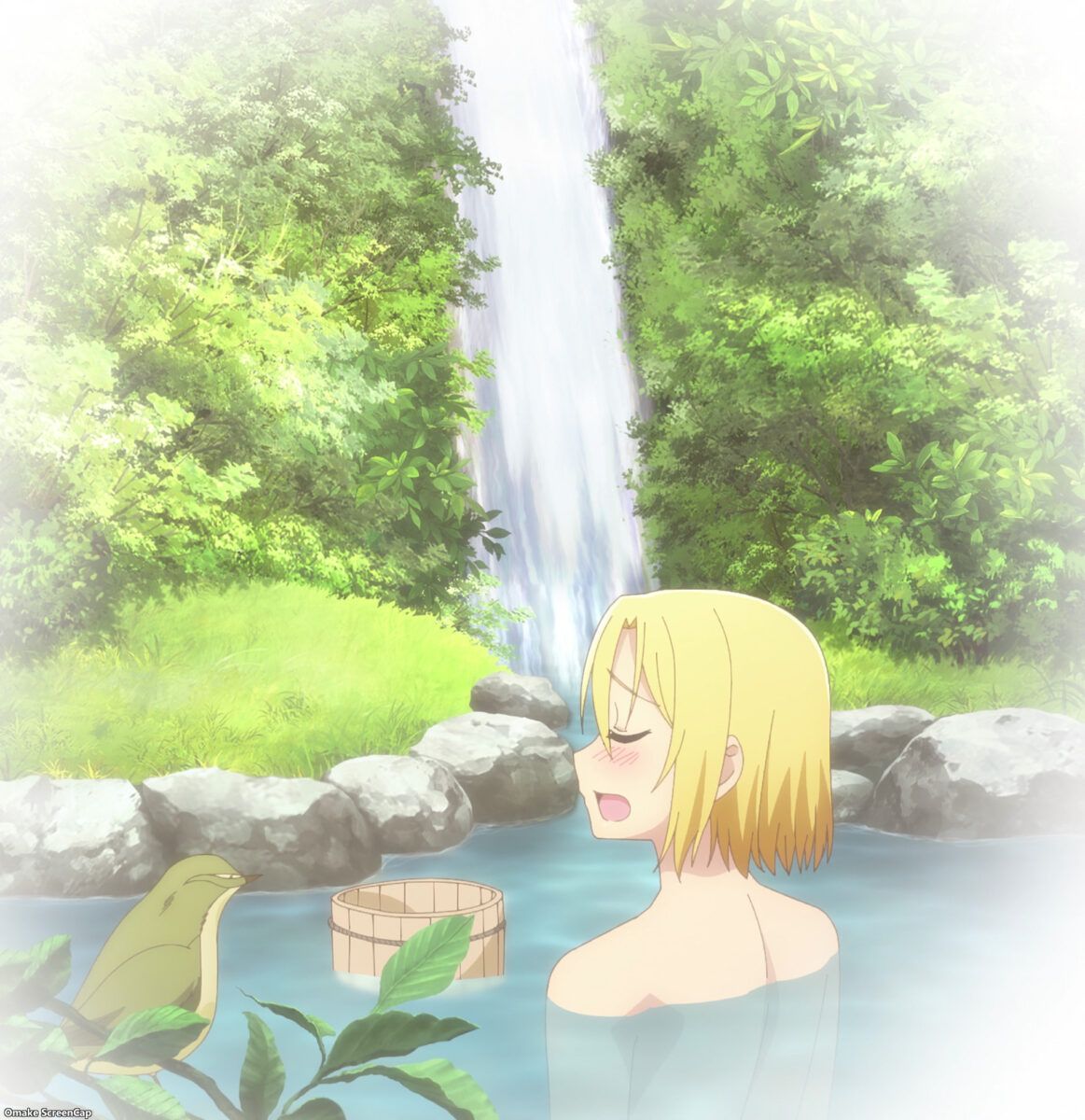 My Tiny Senpai Episode 8 Chinatsu Relaxes In Open Air Bath