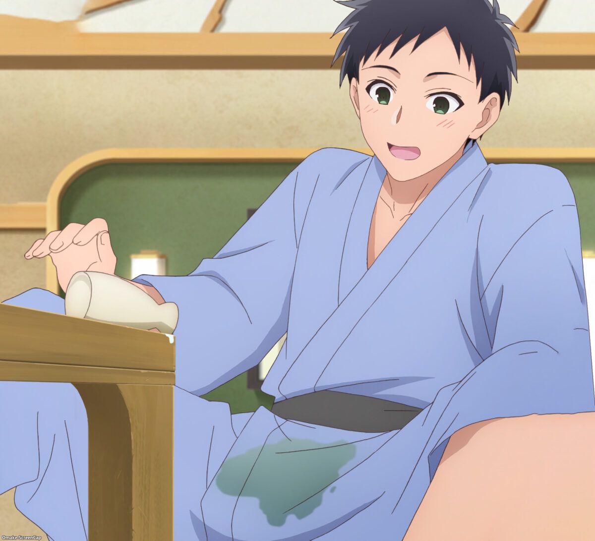 My Tiny Senpai Episode 8 Shinozaki Spills Sake On Crotch