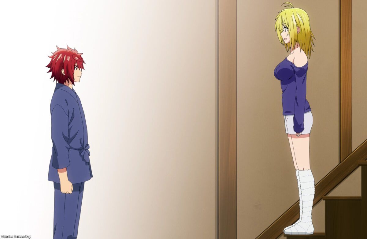 TenPuru Episode 11 Akemitsu And Tsukuyo On Staircase