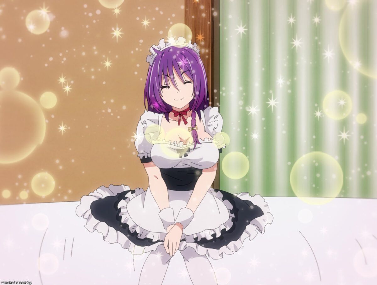 TenPuru Episode 11 Yuzuki Maid Sits On Bed