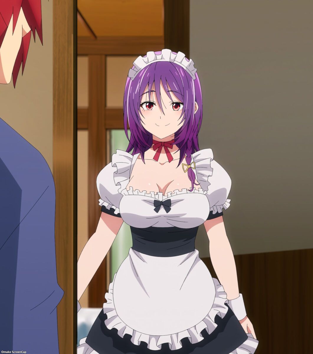 TenPuru Episode 11 Yuzuki Wears Maid Cafe Uniform